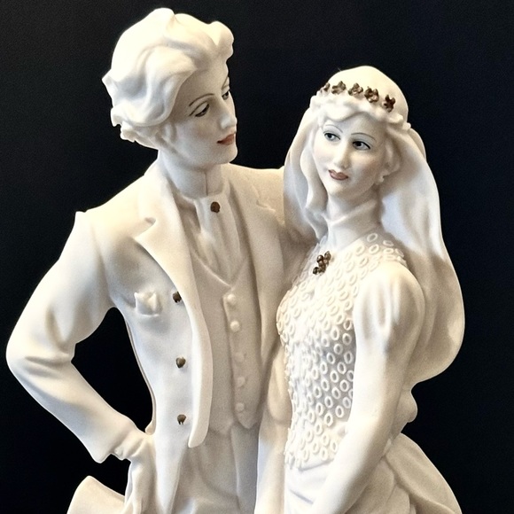 Giuseppe Armani Bride Groom Figurine Wedding Statue Italian Porcelain 1988 - Picture 2 of 15